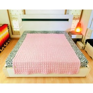 Bedsheet (Thick) Size 4.5-5 Feet Earth Tone Pink Vintage Flower Pattern Young house Brand (Rare Prod