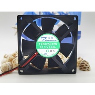 Brand New Tianxuan TX8025L12S 12V 0.08A 8025 8cm Silent Inverter Cooling Fan