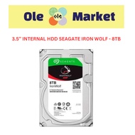 3.5” INTERNAL HDD SEAGATE IRON WOLF - 8TB