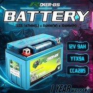 BS BATTERY ROKER YTX9A-BS TURBO VOLT 12V - 9AH CBR250 / NINJA 250 / KYMCO 250 / DUKE 200 BATTERI