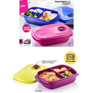 Tupperware Reheatable Divided Lunch Box Set (1L)/Used Food Can Be Heated
