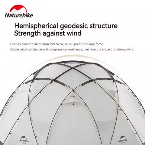 Naturehike ARIES Dome Tent With Snow Skirt Chimney Waterproof 4 Season Outdoor Camping Travel Large 