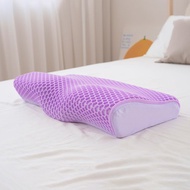 【小日常寢居】冷感科技TPE果凍人體工學蝶型記憶枕(33×60公分)