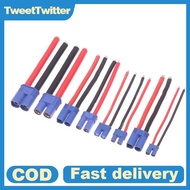 TweetTwitter EC2/3/5/8 Male/Female Plug Jack Wire Connector Battery Connector For Car RC Battery Toy