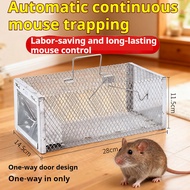 Stainless Steel Automatic Indoor Mouse Trap Cage: Home Use, Continuous Cyclic Trapping,One-Way Entry