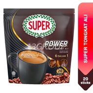 SUPER Coffee Tongkat Ali Power 6in1 Misai Kucing Ginseng, 20 Sticks