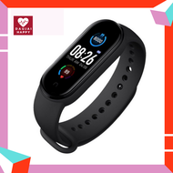 Daujai happy นาฬิกาวัดชีพจร (สีดำ) M5 smartwatch Band ระดับออกซิเจนในเลือดนับก้าว นาฬิกาวัดชีพจร ควา