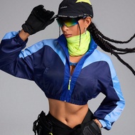 Women Loose Fit Colorblock Zip Up Sport Jackets, Zip Up Woman Jacket, Women Jackets, Winter Women Ja