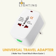 Plug 3-Pin Universal Adapter Head UK 3 Pin Plug Socket US/EU/AU to UK Plug Adaptor Travel Adapter Pl
