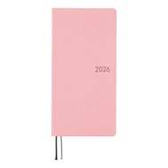 Hobonichi Planner 2026 Weeks MEGA - Strawberry Milk, Weekly Slim, 215 Grid Pages