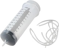 500ml Large Syringe for Liquid, Plastic 500ml Big Syringe with 51.2inch Tube, for Scientific Dispens