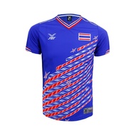 FBT T-shirt, FBT football shirt, Thai cheer print, blue-white, FBT shirt,