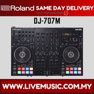 Roland DJ-707M 4 Channel Serato DJ Controller with Turntable, Drum Machine and Vocal Transformer (DJ