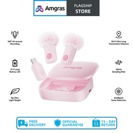 Amgras SoundMeta II Air Lavalier Magnetic Microphone Mini for Android/iOS Live Streaming/Vlog Noise 