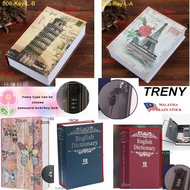 TRENY Anti Thief Metal Diversion Dictionary Book Safe Box Secret Safe Key Box Security Safe Box Safe