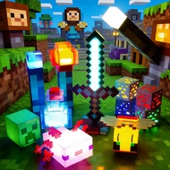 8 Color Minecraft Bottle Led Night Light Creative Game Minecraft Torch Axolotl Fox Bedroom Decoratio