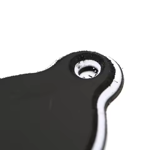 2 Holes Bell-shaped PVC Truss Rod Cover Plate Scroll Plate for Gibson LP SG Flying V ES Guitar Black