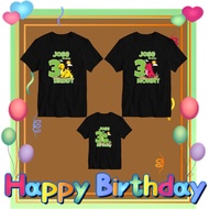 Family Birthday T-Shirt/Family Birthday T-Shirt/Family Couple T-Shirt/Free Change Name/Funny DINO