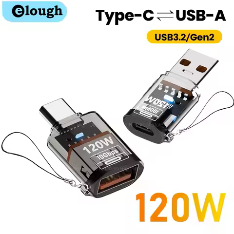 120W Type C To USB 3.2 OTG Adapter USB Female To Type C Male Fast Charging adapter OTG USB C For iph