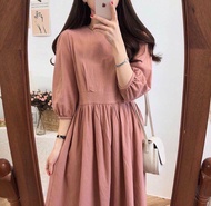 [HCM]Đầm nữ tay dài kiểu bánh bèo siêu xinh Chất vải mềm mịnthoáng mát