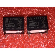 10pcs/Lot New HONGFA HF Relay HF32FA/005-ZS1 HF32FA-005-ZS1 JZC-32FA-005-ZS1 5VDC 5PINS 5A Power