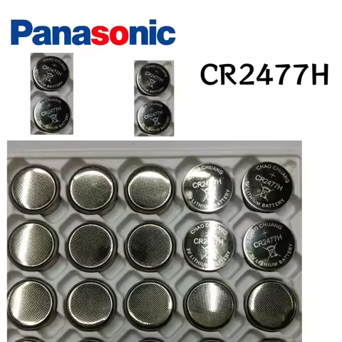 2-100PCS Eco-Friendly High Capacity CR2477H CR2477 3V Button Battery with for Smart Appliances