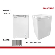 Polytron Chest Freezer 100 Liter Box Freezer PCF 118 Pembeku PCF118