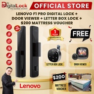LENOVO F1 PRO DIGITAL LOCK + DOOR VIEWER + LETTER BOX LOCK  + $200 MATTRESS VOUCHER