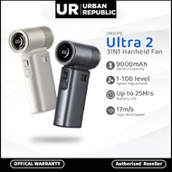 JISULIFE Handheld Fan Ultra 2 High-speed Portable Fan 9000 mAh Outdoor All-in-One Fan