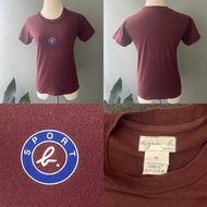 USED Agnes B. Sport logo T shirt size XS