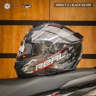 หมวกกันน็อค Real  รุ่น Hurricane Impact2/ Kona แว่น 2 ชั้น ทรงสปอร์ตทัวริ่ง มีให้เลือกหลายลาย 5 Size