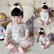 HONEY (3-24M) short sleeve clothing set with soft, airy rayon fabric for boys and girls from 5kg7 to