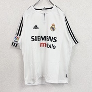 Used adidas Real Madrid Beckham Game Shirt, White, Size M