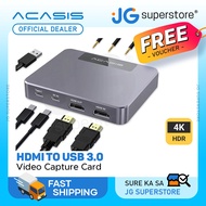 ACASIS VS009 USB Type-C Video Audio Capture Card 4K 60Hz HDR with HDMI and 3.5mm Pass Through