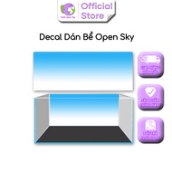 Tranh Decal Dán Bể Cá Bể Thủy Sinh - Bầu Trời (Open Sky)