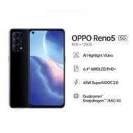 OPPO RENO 5 5G SMARTPHONE | 8GB RAM + 128GB ROM | 65W SUPER VOOC2.0 | PICTURE LIFE TOGETHER