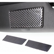 Soft 3D Real Carbon Fiber Car Cosmetic Mirror Panel Sticker Trim Decor Trim Kit Compatible with Corv