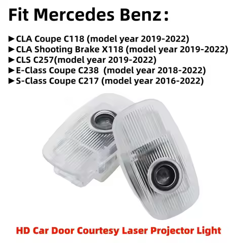 Car Door Welcome Ghost Shadow Light HD LED Projector Puddle For Mercedes Benz S C217 E C238 CLS C257