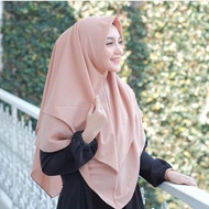 Jilbab Instan Kayla Hijab Kerudung Jilbab Instan Khimar Syari Jumbo Tanpa Pet Full Double Dua Layer