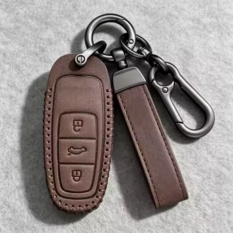 Leather Key Case Shell Car Key Cover for Audi A3 A4 B9 A5 F5 A6 C8 A7 C8 Q3 F3 Q5 FY Q7 4M S3 S4 S5 