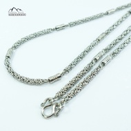 N59 Braided Ring Pattern Size 4.5 Mm Length 29 Inches necklace Amulet Pendant stainless Steel