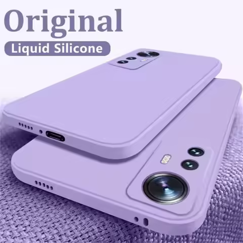 Case For Xiaomi 12 Liquid Silicone Case For Xiaomi Mi 12 12X Mi12 T 12T Pro 12 Lite Shockproof Soft 