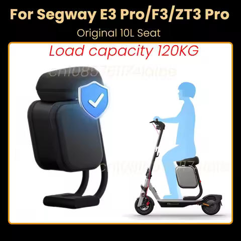 Original Multifunctional Seat With Bag For Ninebot ZT3/ZT3 Pro E3 Pro F3 Electric Scooter 10L Large 