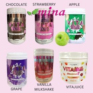 VITAMILK Booster Coklat Juice Strawberry Vanilla Apple Grape Fibremeal Kalista ORI Awanees Vita Milk Original