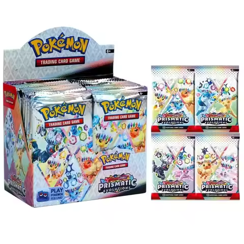 360Pcs Pokemon Card MEGA Evolution Lucario Prismatic Evolutions Game Card English Booster Battle Pok