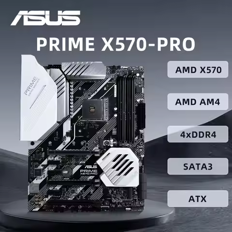 ASUS PRIME X570-PRO Motherboard Support 3600X 5600G 5600X 5700X 5800X3D CPU DDR4 4400MHz HDMI ARGB A
