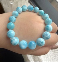 玉化 多紋 天然 拉利瑪 海紋石手鏈 水晶手串