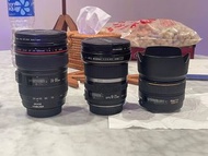 Canon EF 24-105mm, EFS 10-22mm, Sigma 30mm 鏡頭