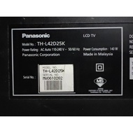 TV LED PANASONIC TH-L42D25K SPAREPART