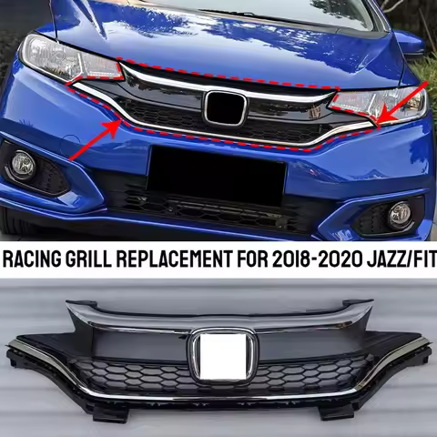 Fit For Honda 2018-2020 Jazz/Fit GK5 Racing Grill Grills Replacement Upgrade Modicication Car Access